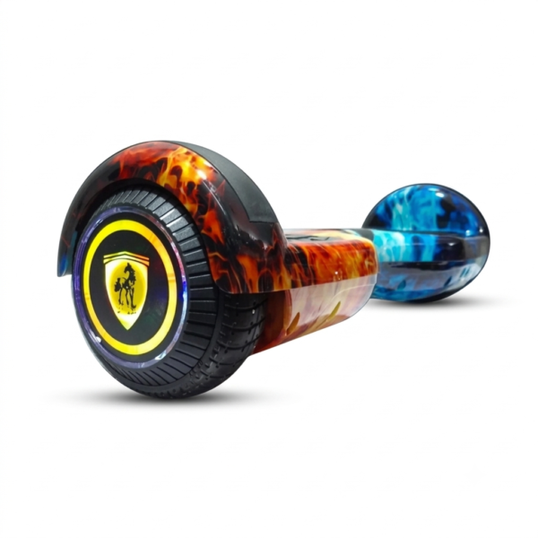 Pulseboard PB6 Cool Fire Hoverboard – 6 Inch Self Balancing Scooter with Bluetooth & LED Lights