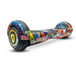 PulseBoard 6.5-inch multicolor graffiti flora electric self balancing hoverboard for indoor use with LED wheels